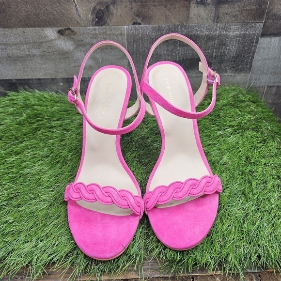 New STUART WEITZMAN DANCER TWISTIE 100 SUEDE SANDAL 8.5 - Picture 7 of 11